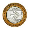 Image 2 : .999 Silver McCarran International Airport Las Vegas, Nevada $10 Limited Gaming Token
