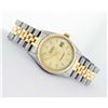 Image 5 : Rolex Men's Two Tone Champagne Index Datejust Wristwatch