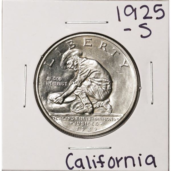 1925-S California Diamond Jubilee Commemorative Half Dollar Coin