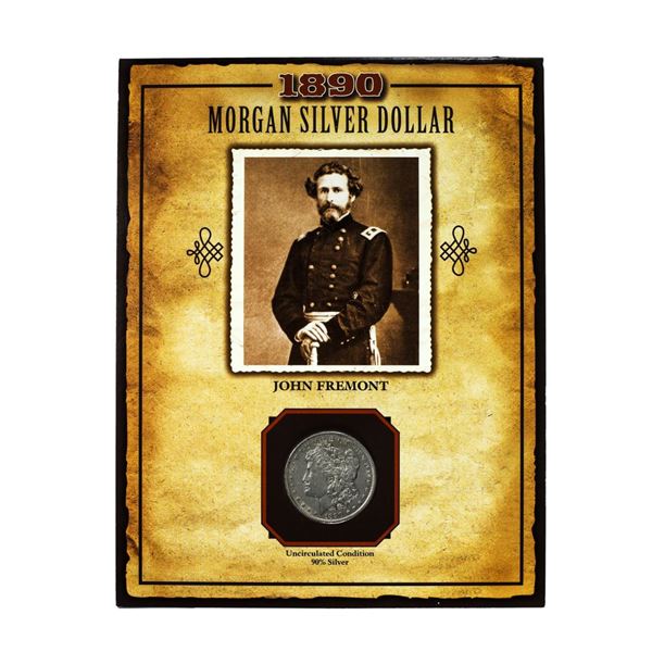 1890-O $1 Morgan Silver Dollar Coin John Fremont Legends of the Wild West