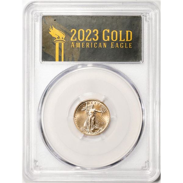 2023 $5 American Gold Eagle Coin PCGS MS70 First Day of Issue