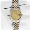 Image 3 : Rolex Mens Two Tone Factory VVS Champagne Diamond Datejust Wristwatch