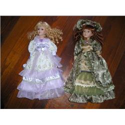 Two Victorian dolls