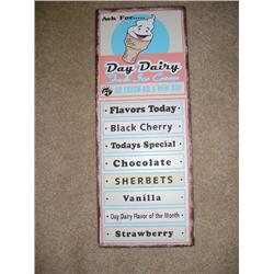 Metal Day Dairy sign