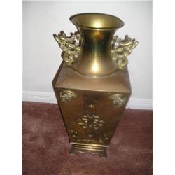 Large brass vase