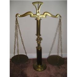 Brass apothecary scale