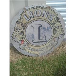Lions club sign