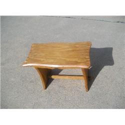 Small pine bench