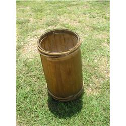 old wood pail
