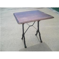 Wood square game table