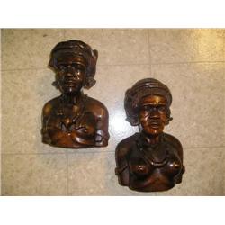Pr. Of african wood sculptures