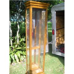 Lighted curio cabinet