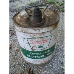 Sinclair motor oil can