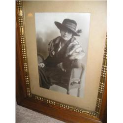 Framed photo of young woman