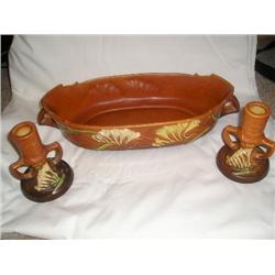 Roseville Console w/candleholders