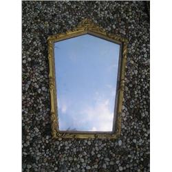 Gold frame mirror