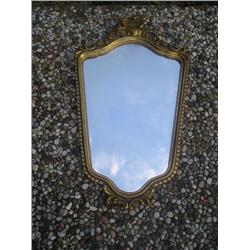 Gold frame mirror
