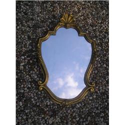 Gold frame mirror