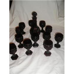 Cape Cod decanter w/goblets