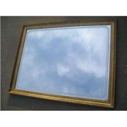 Large gold frame mirror