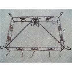 Iron pot hanger w/texas stars