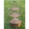 Image 1 : Metal and wicker corner piece
