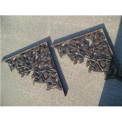 Pair of corner iron brackets