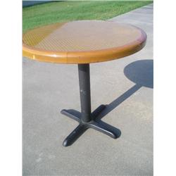 Iron base table