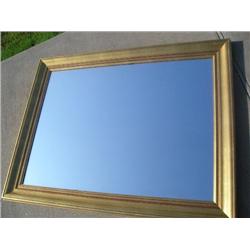 Large gold frame mirror