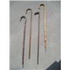 Image 1 : 4 wood canes