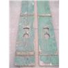 Image 1 : Old pair of green wood shutters
