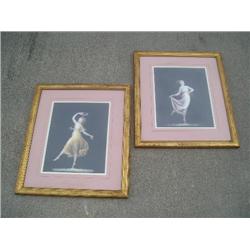 Pair of dancing girl pictures