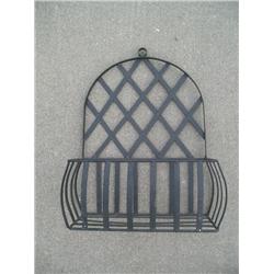 Iron wall hung planter box