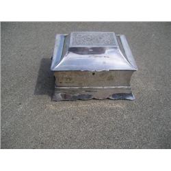 Silver box w/key