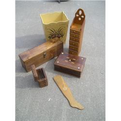 Wood items.