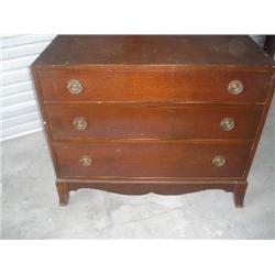 Cedar lined 3 drawer chest.