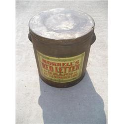 Morell's Red Letter lard tin