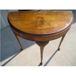Half moon wall table
