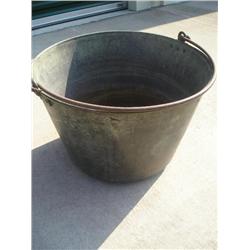 Very large copper bucket