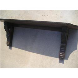 Large wood mantle shelf