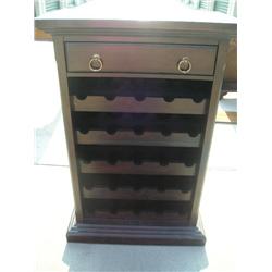 Wood wine rack chest
