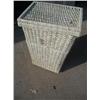 Image 1 : white wicker hamper