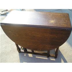 Oak gate leg table