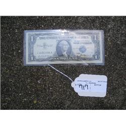 1957 Series silver certifacate 1.00 bill