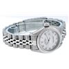 Image 3 : Rolex Ladies Stainless Steel Silver Roman Datejust Wristwatch
