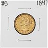 Image 1 : 1897 $5 Liberty Head Half Eagle Gold Coin