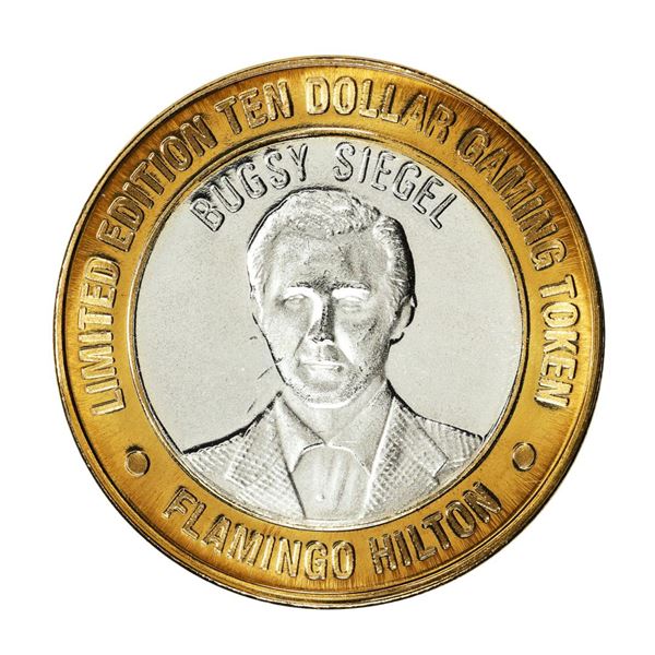 .999 Silver Flamingo Hilton Las Vegas, Nevada $10 Casino Limited Edition Gaming Token