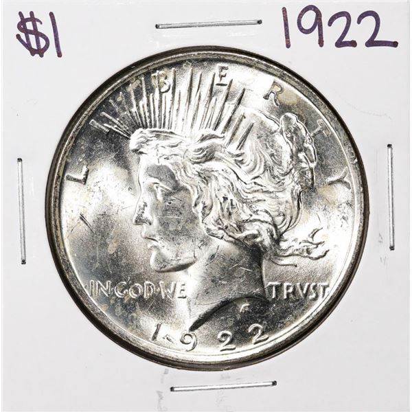 1922 $1 Peace Silver Dollar Coin