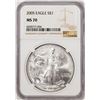 Image 1 : 2005 $1 American Silver Eagle Coin NGC MS70