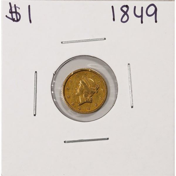 1849 $1 Liberty Head Gold Dollar Coin